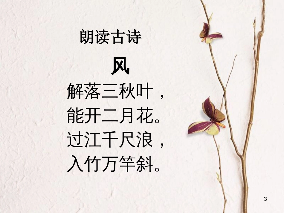 二年级语文上册 第三单元 古诗二首 风课件1 湘教版_第3页