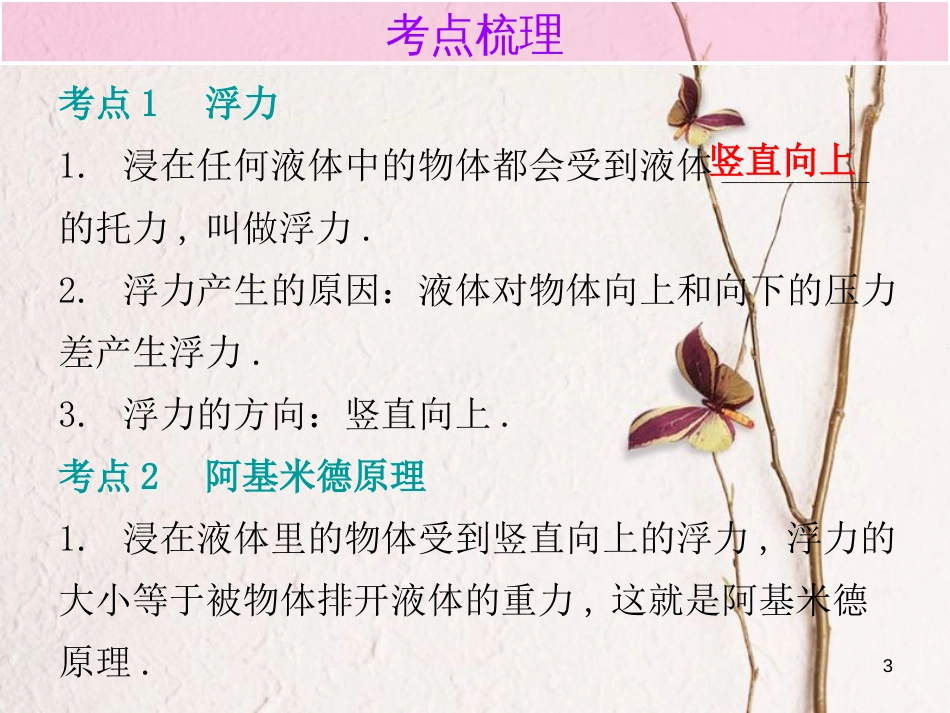 广东省中考物理总复习 第一部分 基础复习 第13课时 浮力内文部分课件_第3页
