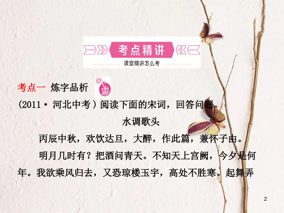 河北省中考语文总复习专题十一古诗词曲阅读课件_第2页