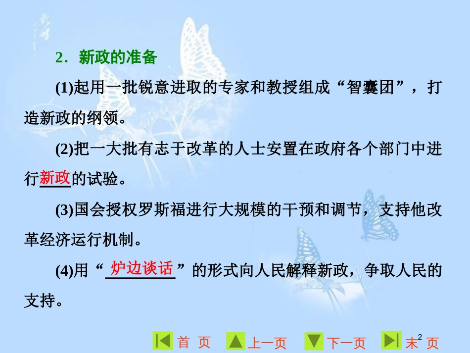 高中历史 专题六 罗斯福新政与当代资本主义 二 罗斯福新政课件 人民版必修2_第2页