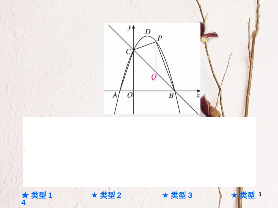 中考数学总复习 第三部分 压轴热点突破 热点突破四 二次函数综合型问题课件_第3页