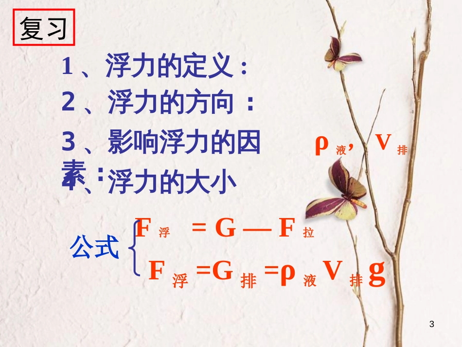 江苏省宜兴市八年级物理下册 10.5物体的浮和沉课件 （新版）苏科版_第3页