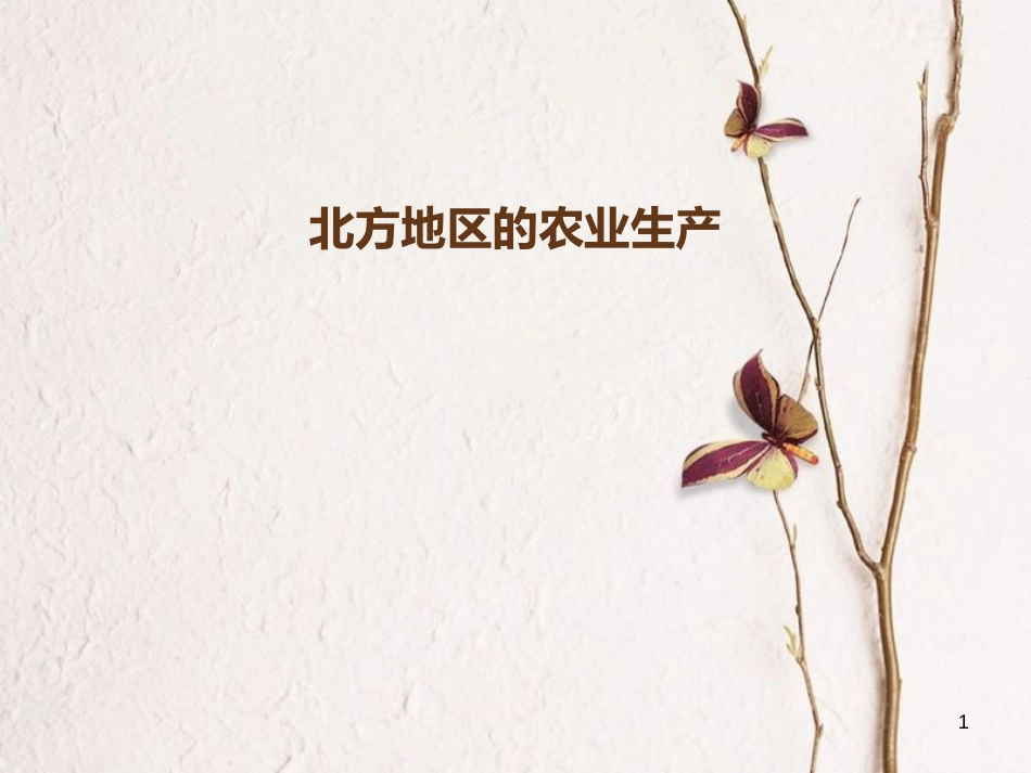 八年级地理下册 6.1 自然特征与农业 北方地区的农业生产课件 （新版）新人教版_第1页