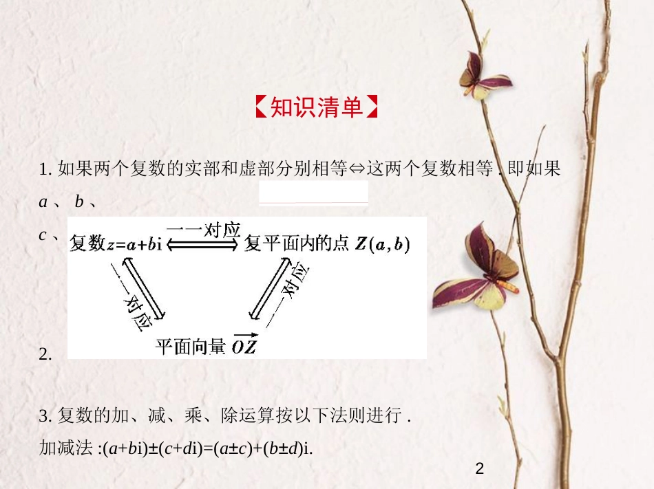 （江苏专版）2019版高考数学一轮复习 第八章 复数课件_第2页