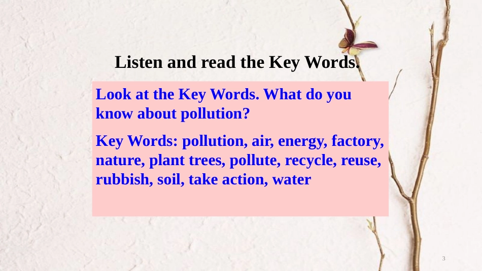 九年级英语全册 Unit 9 Save the Planet Lesson 25 Going Green课件 （新版）北师大版_第3页