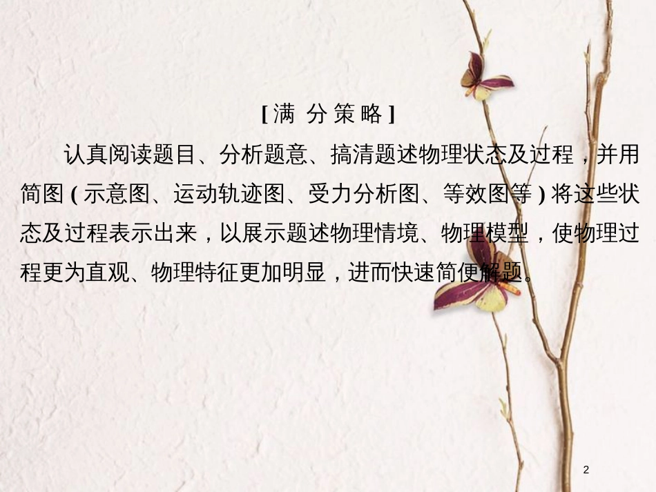 （全国通用）高考物理二轮复习 赢取满分策略3“情境示意，一目了然”课件_第2页