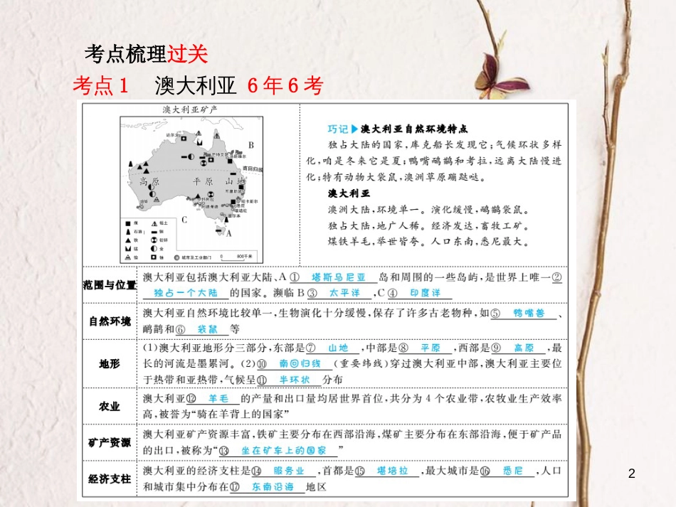 山东省德州市中考地理一轮复习 七下 澳大利亚、巴西、美国 全球化与不平衡发展课件_第2页