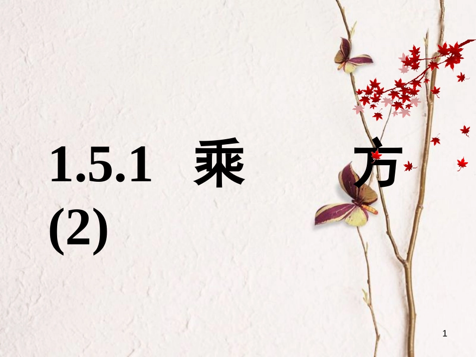 七年级数学上册 1.5 有理数的乘方 1.5.1 乘方（2）课件 （新版）新人教版[共9页]_第1页