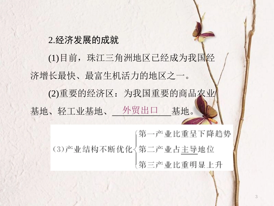 高中地理 第四单元 区域综合开发与可持续发展 第三节 经济发达地区的可持续发展——以珠江三角洲地区为例课件 鲁教版必修3_第3页