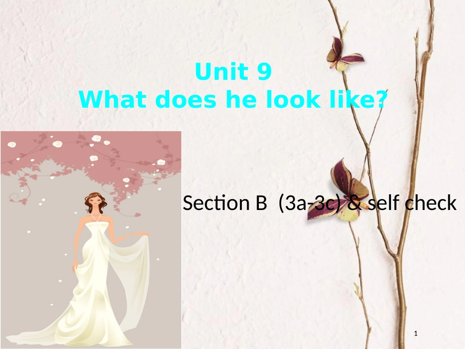 贵州省习水县七年级英语下册 Unit 9 What does he look like Section B（3a-3b）& Self Check课件 （新版）人教新目标版_第1页