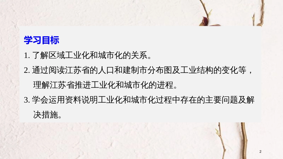 高中地理 第二章 区域可持续发展 第五节 中国江苏省工业化和城市化的探索同步备课课件 中图版必修3_第2页