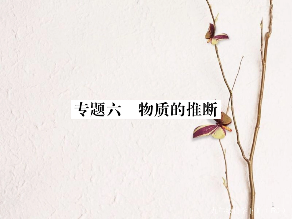 （通用）九年级化学下册 第11单元 盐 化肥 专题六 物质的推断课件 （新版）新人教版_第1页