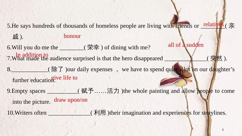 2019版高考英语一轮复习 第一部分 Module 4 Music课件 外研版选修6(1)_第3页