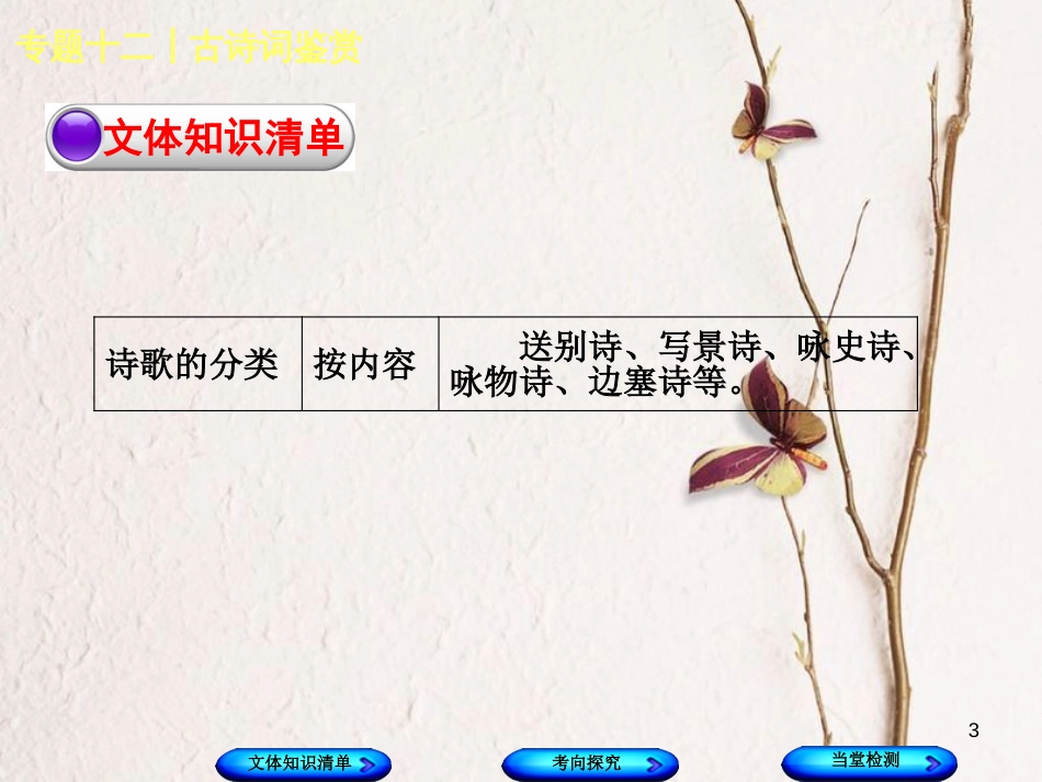 （浙江专版）中考语文 第3篇 古诗文阅读 专题十二 古诗词鉴赏复习课件_第3页