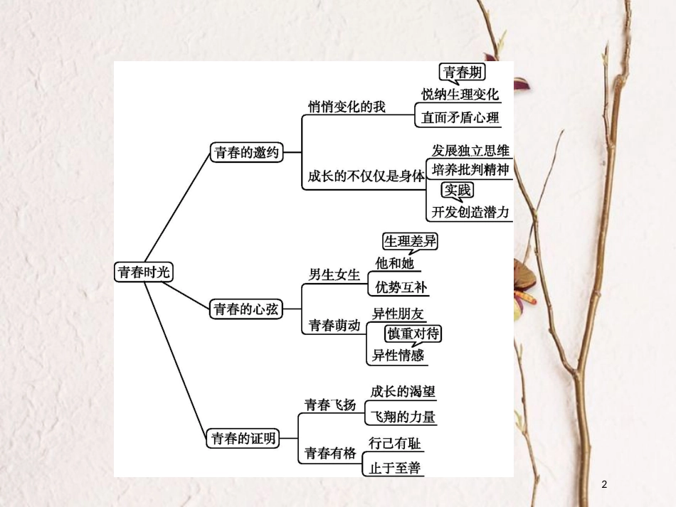 七年级道德与法治下册 第一单元 青春时光整合课件 新人教版_第2页