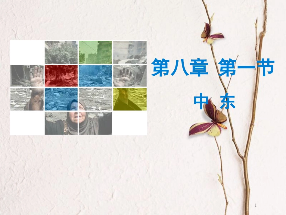 （广东专版）七年级地理下册 第八章 第一节 中东导学练课件 （新版）新人教版_第1页