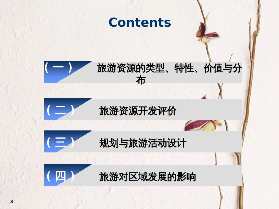 2019届高考地理一轮复习 选考模块 旅游地理 第一讲 以本为本——回归教材 抓牢基础课件_第3页
