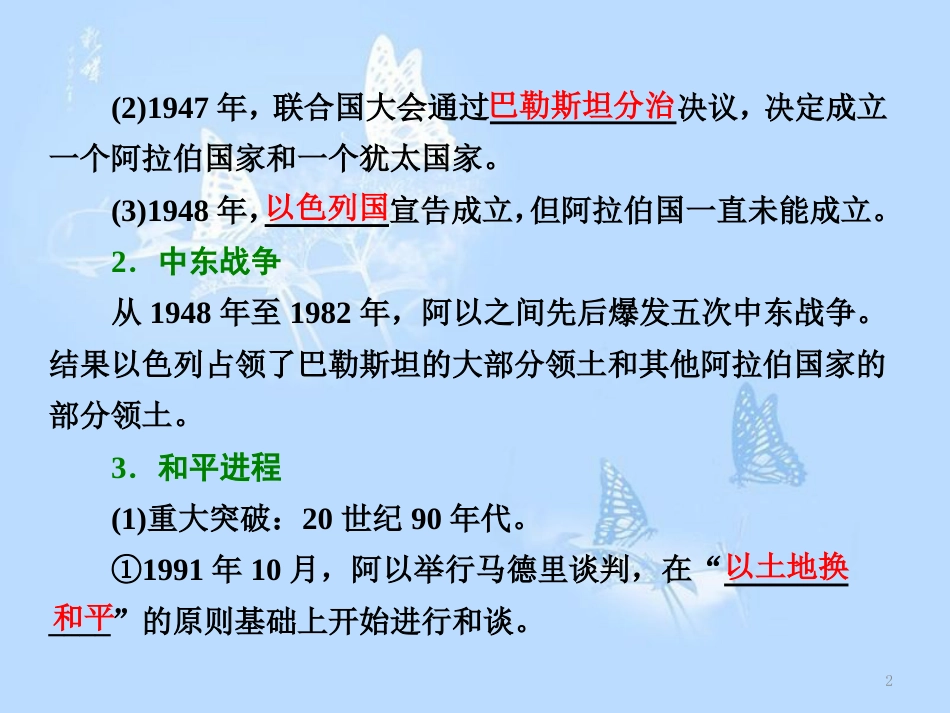 高中历史 专题五 烽火连绵的局部战争 二 频繁的地区冲突课件 人民版选修3_第2页