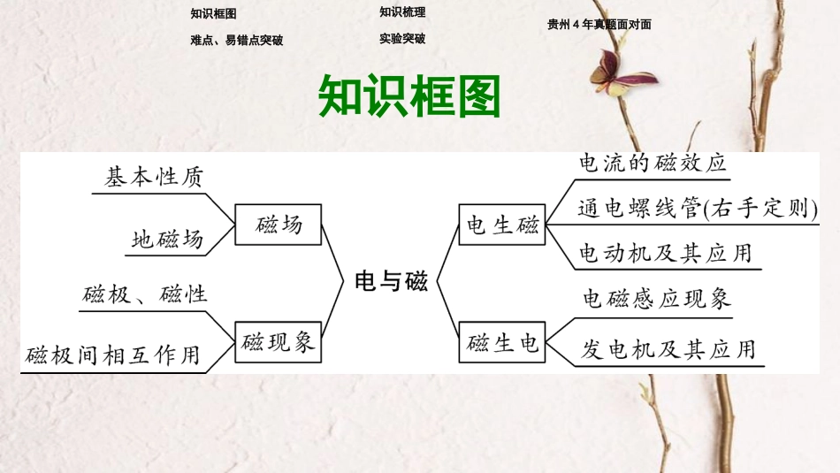 贵州省中考物理 第一部分 夯实基础过教材 第十七章 电与磁复习课件_第2页