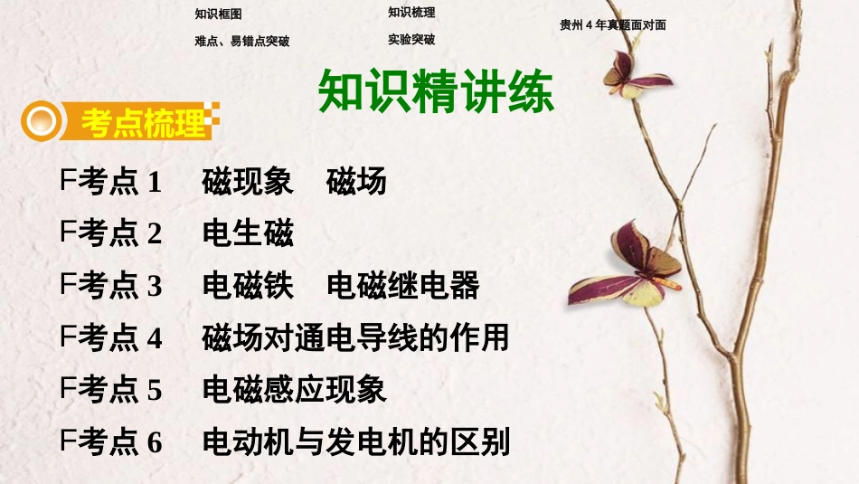 贵州省中考物理 第一部分 夯实基础过教材 第十七章 电与磁复习课件_第3页