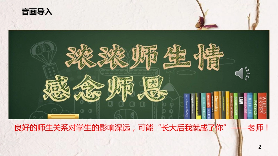 七年级道德与法治上册 第三单元 师长情谊 第六课 师生之间 第2框 师生交往课件 新人教版[共19页]_第2页