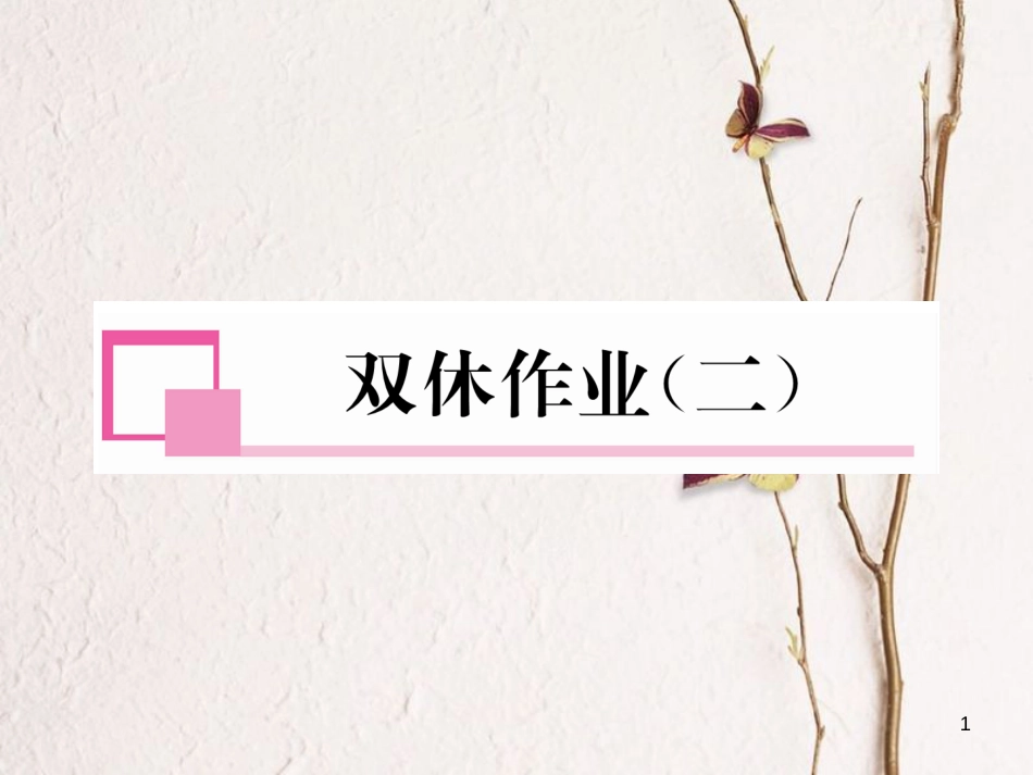 九年级数学下册 双休作业（2）作业课件 （新版）北师大版_第1页