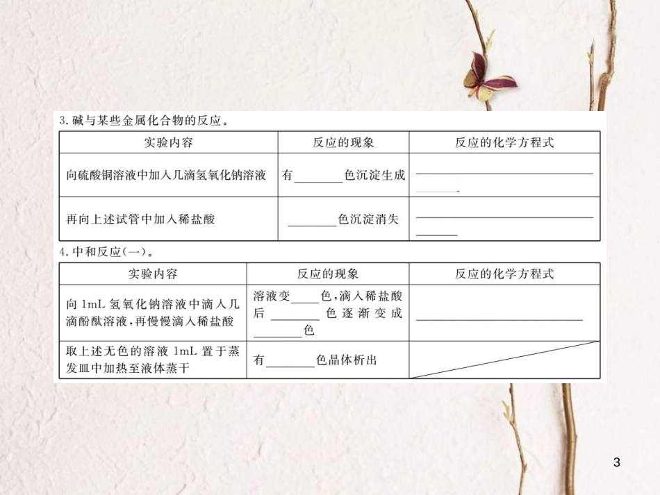 （通用）九年级化学下册 第10单元 酸和碱 实验活动6 酸、碱的化学性质（小册子）课件 （新版）新人教版_第3页