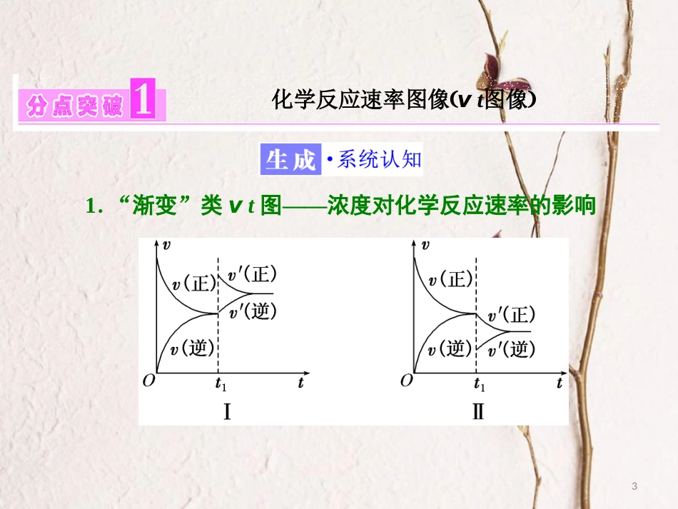 高中化学 专题2 化学反应速率与化学平衡 第三单元 化学平衡的移动（第2课时）化学反应速率和化学平衡图像课件 苏教版选修4_第3页