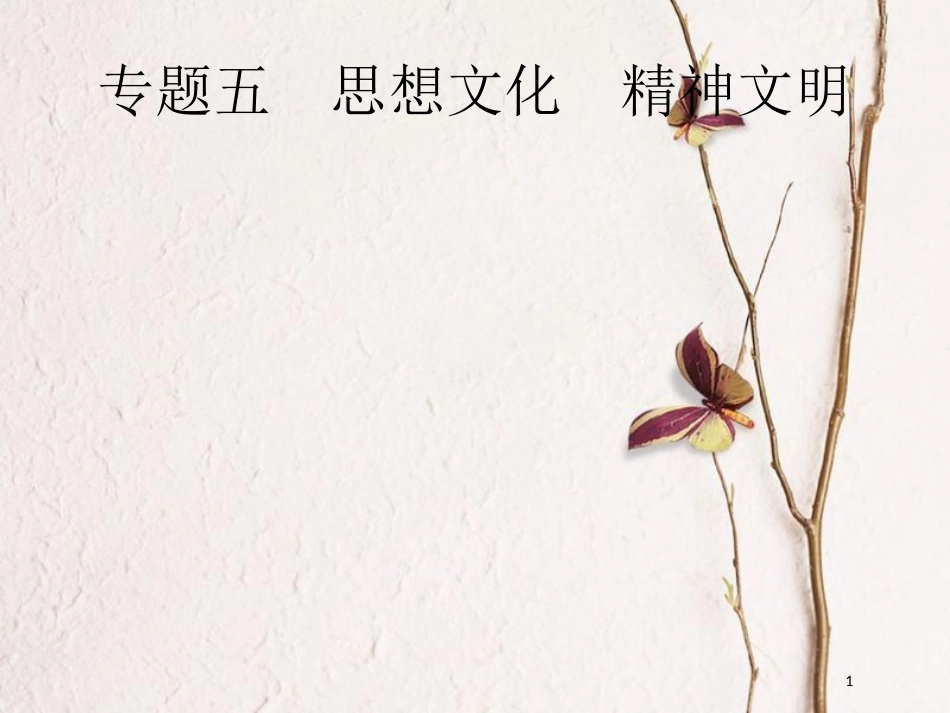 安徽省中考政治一轮复习 第二编 能力素养提升 第一部分 时政热点突破 专题5 思想文化 精神文明课件_第1页
