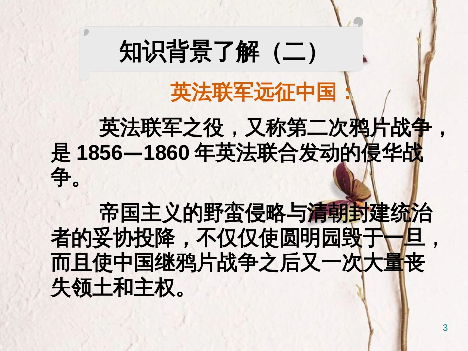 八年级语文上册 第二单元 7 就英法联军远征中国致巴特勒上尉的信课件 北京课改版_第3页