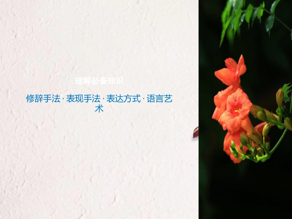 （全国版）2019版高考语文大一轮复习 第二章 文学类文本阅读 散文阅读 专题三 理解必备知识，掌握关键能力 核心突破四 赏析表达技巧课件_第3页
