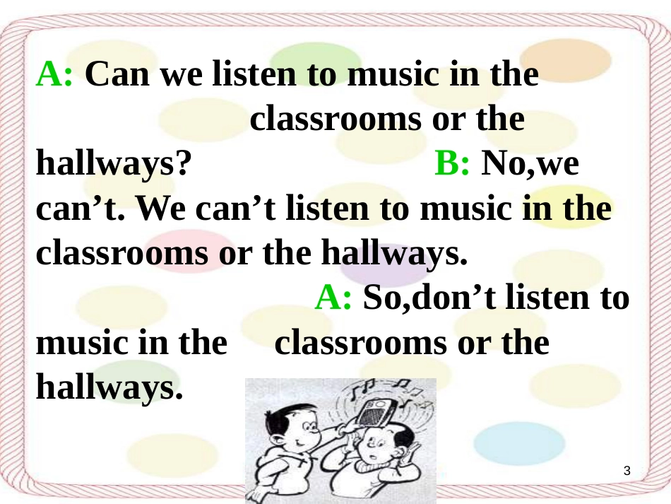 辽宁省灯塔市七年级英语下册 Unit 4 Don't eat in class Period 3课件 （新版）人教新目标版_第3页