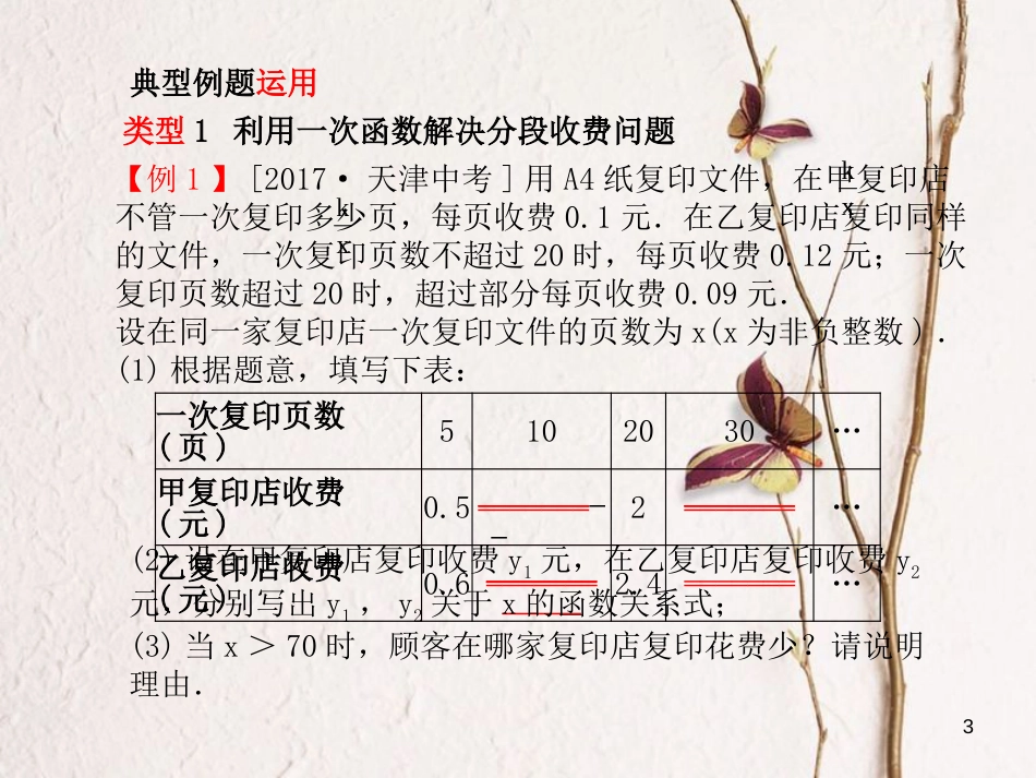 河北省中考数学复习 第3章 函数 第11讲 一次函数的应用课件_第3页
