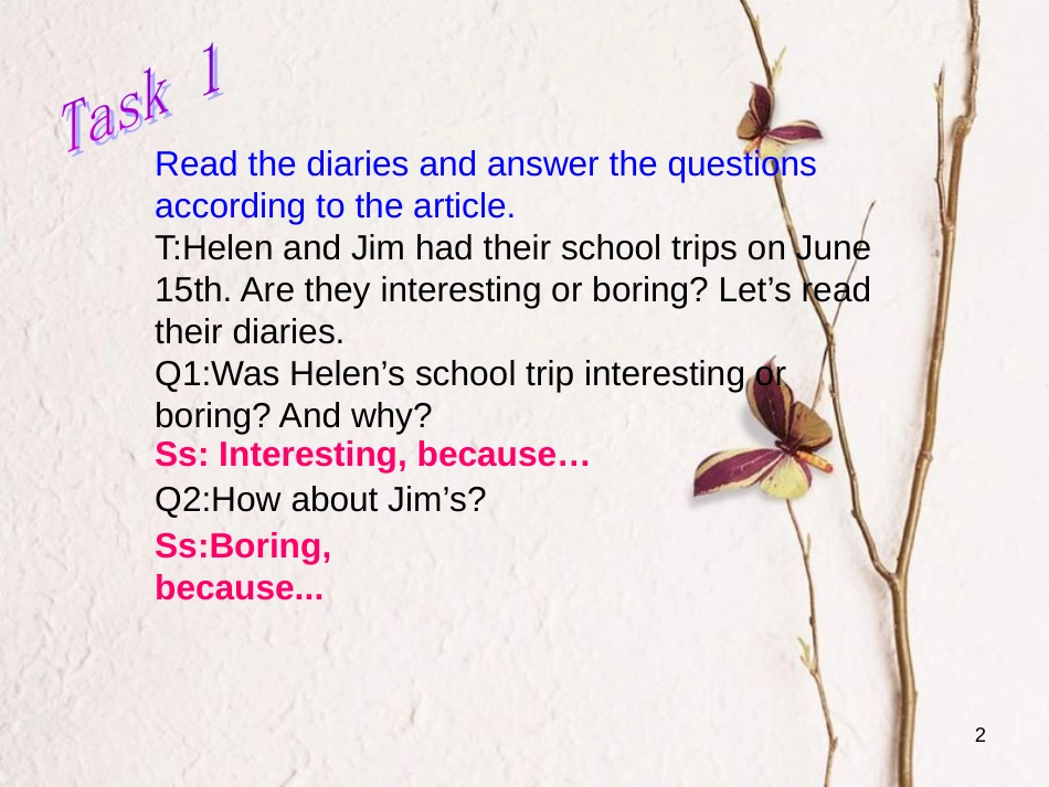 七年级英语下册 Unit 11 How was your school trip Period 4教学课件 （新版）人教新目标版_第2页