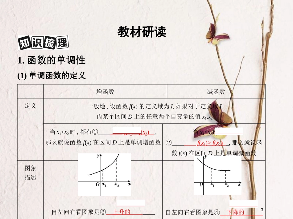 2019届高考数学一轮复习 第二章 函数 第二节 函数的单调性与最值课件 文_第3页