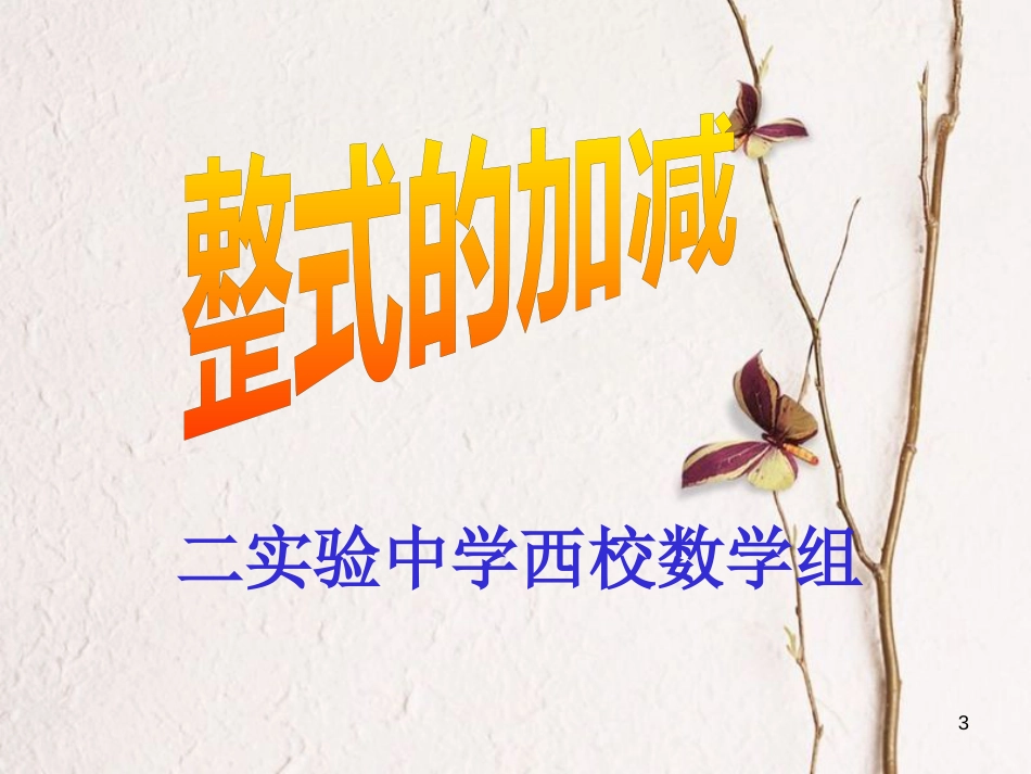 吉林省长春市榆树市七年级数学上册 3.4 整式的加减 3.4.4 整式的加减课件 （新版）华东师大版_第3页