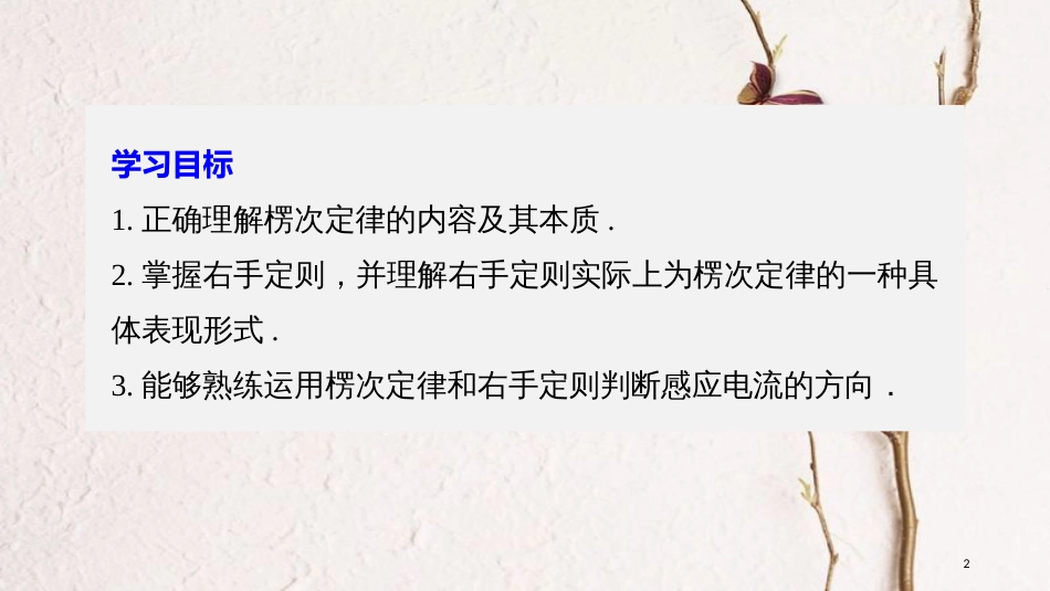 2017-高中物理 第一章 电磁感应 第三节 感应电流的方向课件 粤教版选修3-2_第2页
