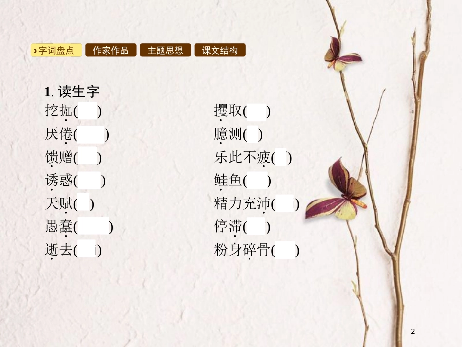 九年级语文下册 第三单元 12 人生课件 （新版）新人教版_第2页