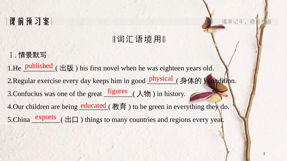 2019版高考英语一轮复习 第一部分 Module 4 Great Scientists课件 外研版必修4(1)_第2页