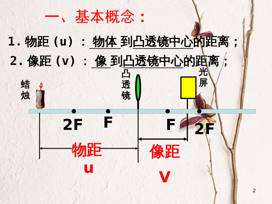 广东省河源市八年级物理上册 5.3 凸透镜成像的规律课件 （新版）新人教版_第2页