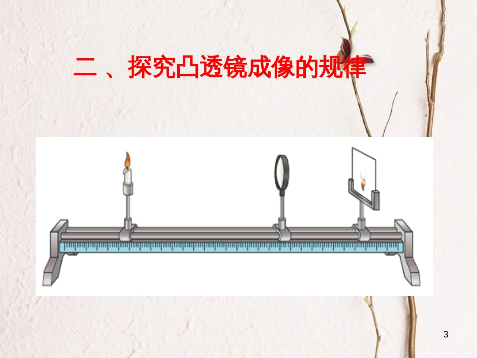 广东省河源市八年级物理上册 5.3 凸透镜成像的规律课件 （新版）新人教版_第3页