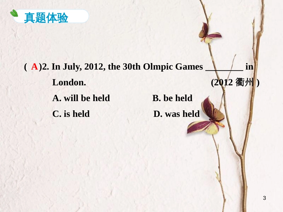 河南省中考英语 动词的语态课件_第3页