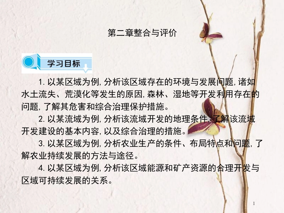 高中地理 第二章 区域可持续发展整合与评价 课件 湘教版必修3_第1页
