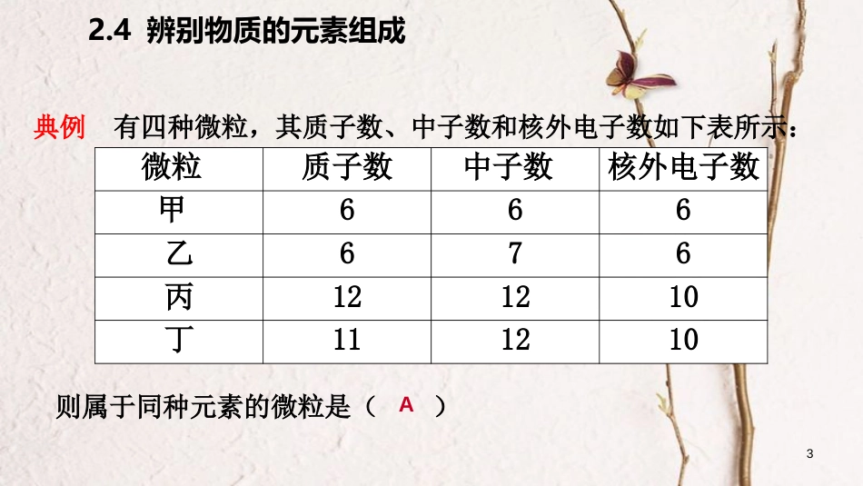 九年级化学上册 第二章 空气、物质的构成 2.4 辨别物质的元素组成练习课件 （新版）粤教版_第3页