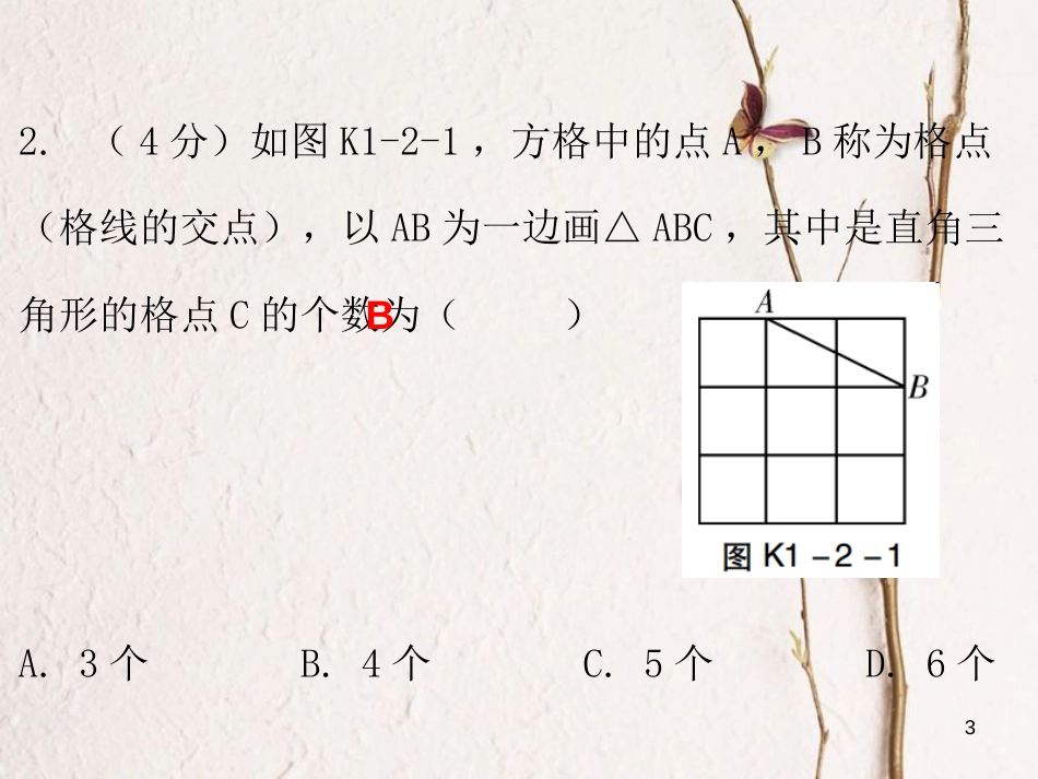 八年级数学上册 第一章 勾股定理 2 一定是直角三角形吗（课堂十分钟）课件 （新版）北师大版_第3页