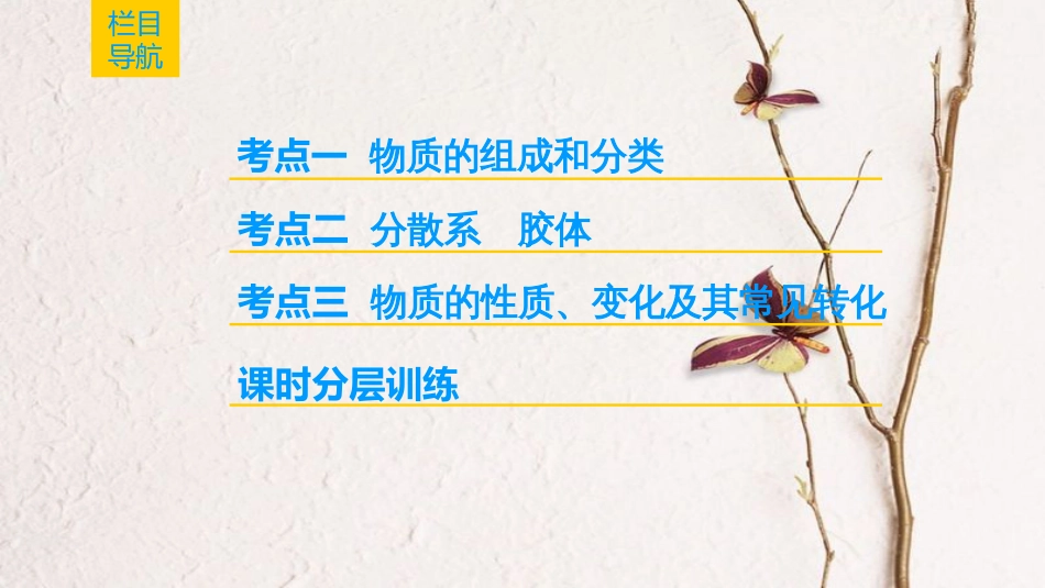 2019年高考化学一轮复习 第2章 元素与物质世界 第1节 元素与物质的分类课件 鲁科版_第2页