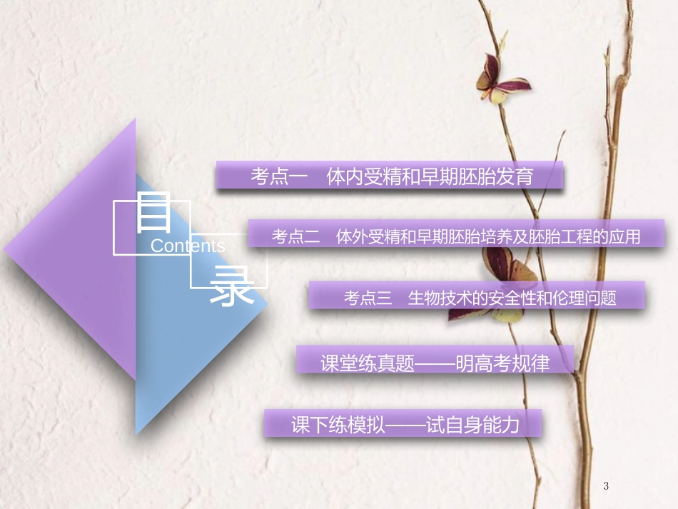 （全国通用版）2019版高考生物一轮复习 选考部分 现代生物科技专题 第3讲 胚胎工程及生物技术的安全性和伦理问题精准备考实用课件_第3页