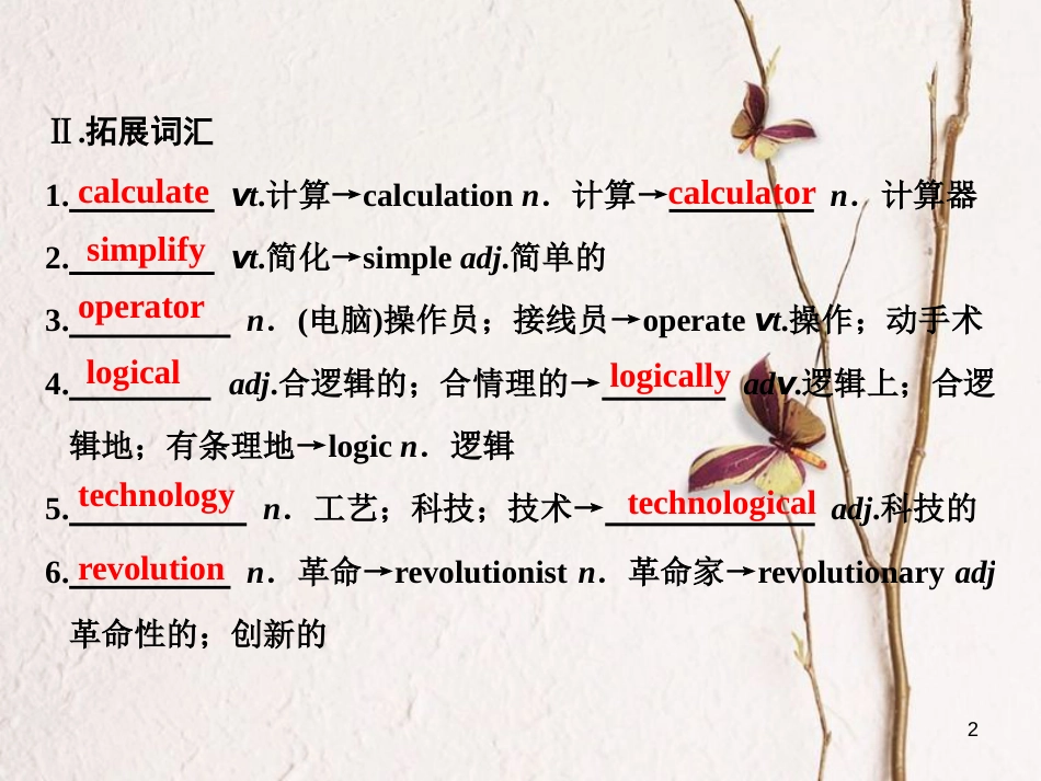 高中英语 Unit 3 Computers Section Ⅱ Warming Up amp；Reading -Language Points课件 新人教版必修2_第2页