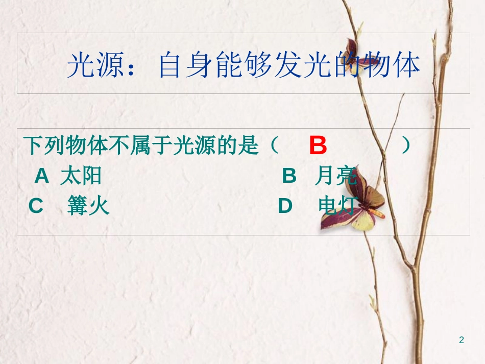 八年级物理上册 3 光现象复习课件 （新版）苏科版_第2页