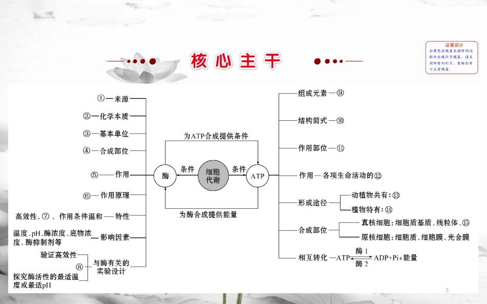 届高三生物二轮复习 2.2 专题2 细胞内的酶与ATP课件_第3页